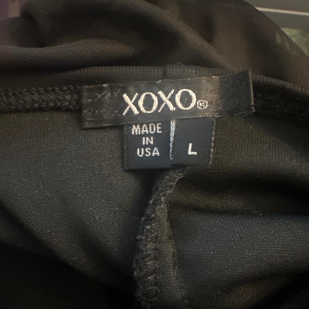XOXO black maxi dress size large goth grunge whimsigoth - Picture 8 of 8
